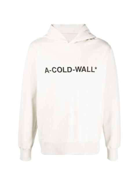 A-COLD-WALL* logo-print hooded sweat top