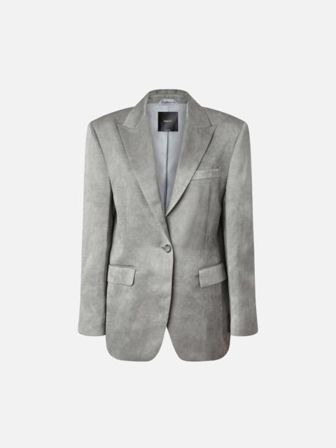 PINKO SINGLE-BREASTED BLAZER IN SLUB SATIN