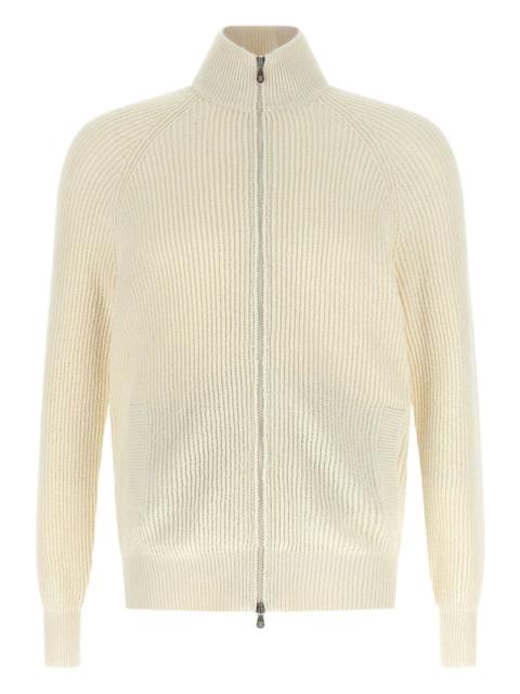 Brunello Cucinelli zip-up high-neck cardigan