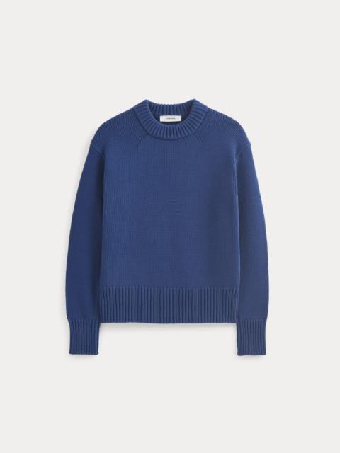EVERLANE OVERSIZED COCOON CREW IN ELEVATED COTTON