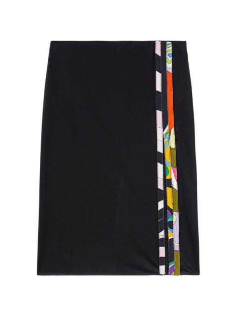 PUCCI Orchidee/Iride-print pencil skirt