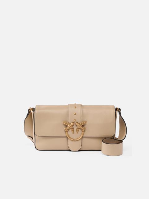 PINKO MEDIUM SHOULDER BAG LOVE BAG IN LEATHER