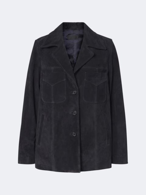 NILI LOTAN Dominic suede jacket