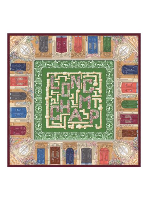Longchamp Jardin Parisien Silk scarf 90