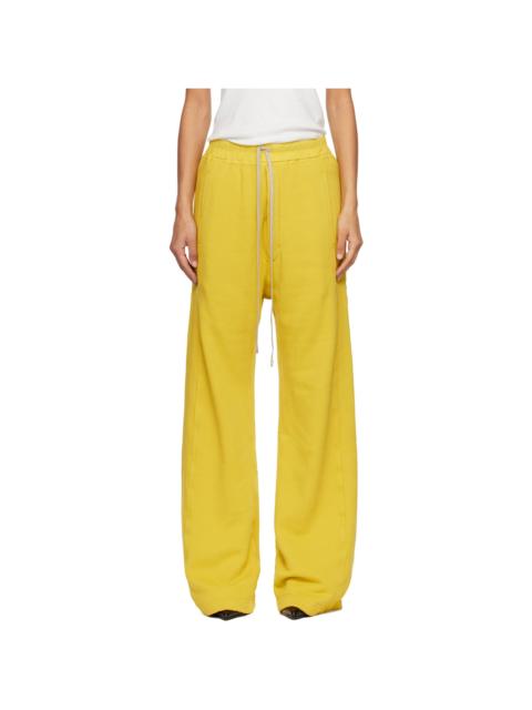 Rick Owens DRKSHDW Yellow Concordians Pusher Lounge Pants