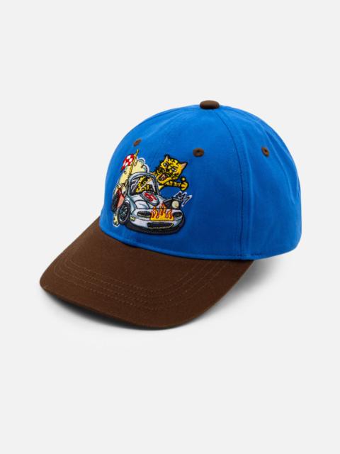 EVISU Leopard With Car Embroidered Baseball Cap