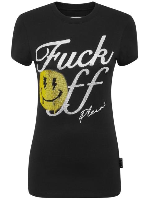 PHILIPP PLEIN Smile Sexy Pure crystal-embellished T-shirt