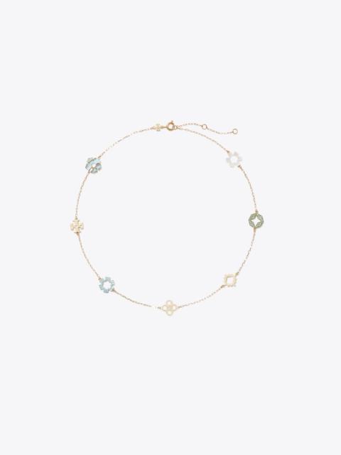 TORY BURCH Forget Me Not Pavé Necklace