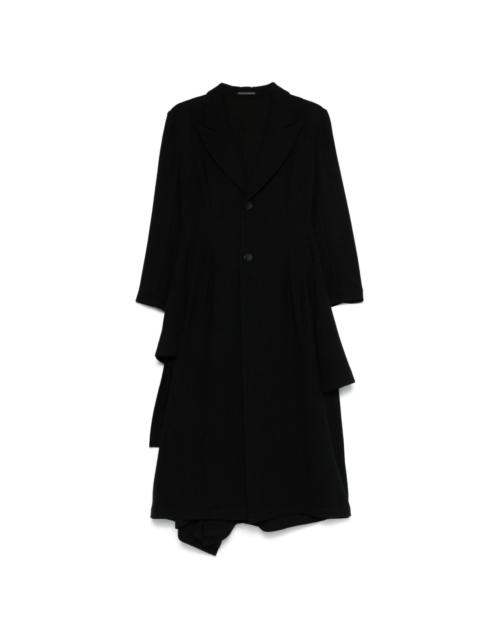 Yohji Yamamoto draped coat