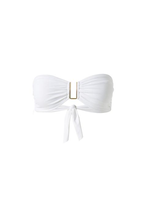 MELISSA ODABASH BARCELONA WHITE BIKINI TOP
