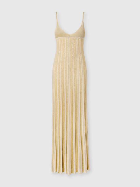 Missoni Sleeveless Mixed Viscose Lamé Gown with Sequins