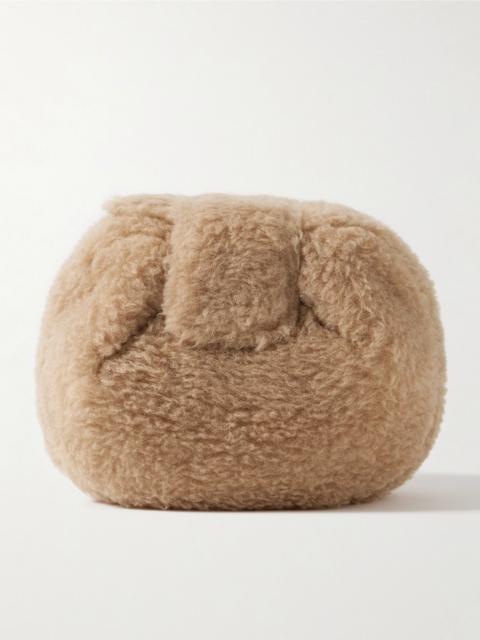 GABRIELA HEARST Soft Demi wool, silk and cashmere-blend clutch Camel