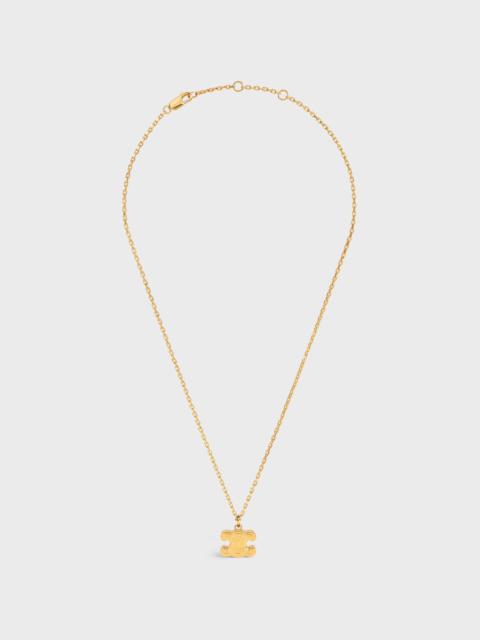 CELINE CHUNKY TRIOMPHE NECKLACE IN BRASS WITH GOLD FINISH