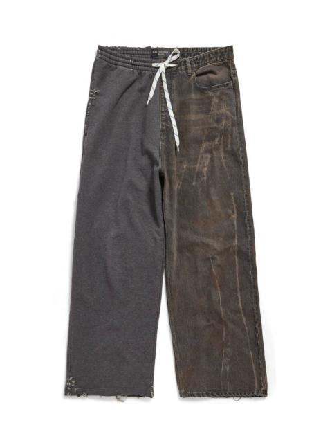 Hybrid Baggy Pants in Dark Brown