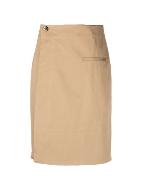 high-waist A-line miniskirt