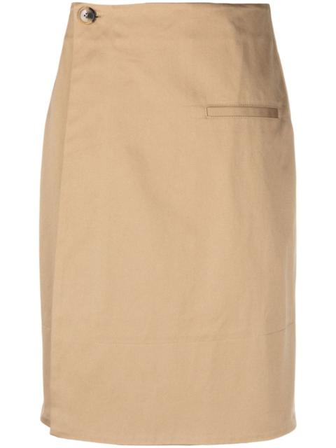 high-waist A-line miniskirt