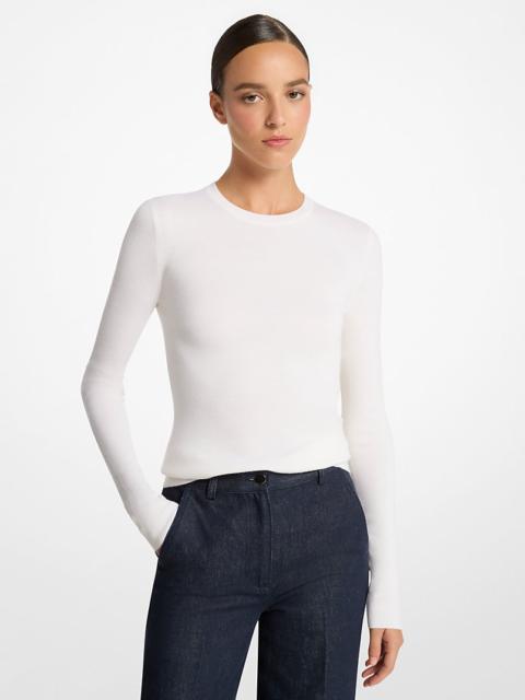MICHAEL KORS COLLECTION Super Cashmere Long-Sleeve Shirt