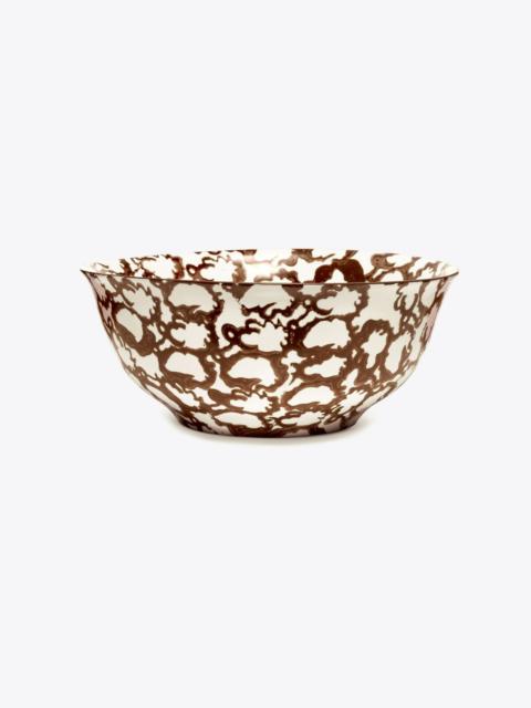 TORY BURCH Spongeware Serving Bowl