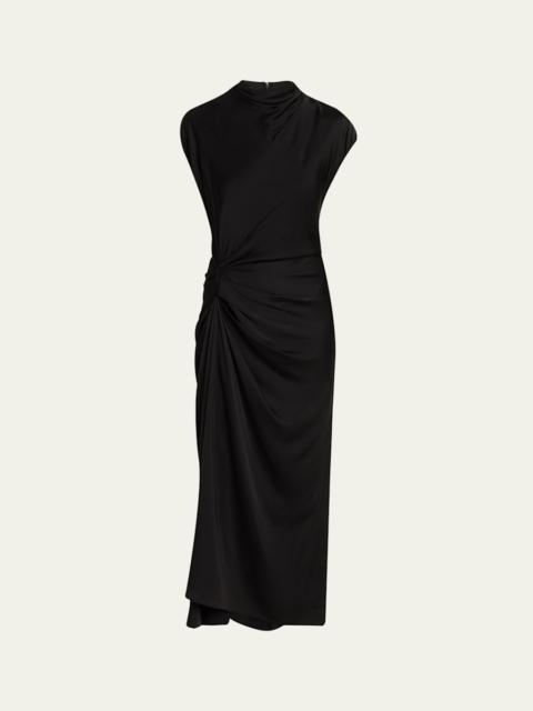 A.L.C. Alma Draped Satin Viscose Dress