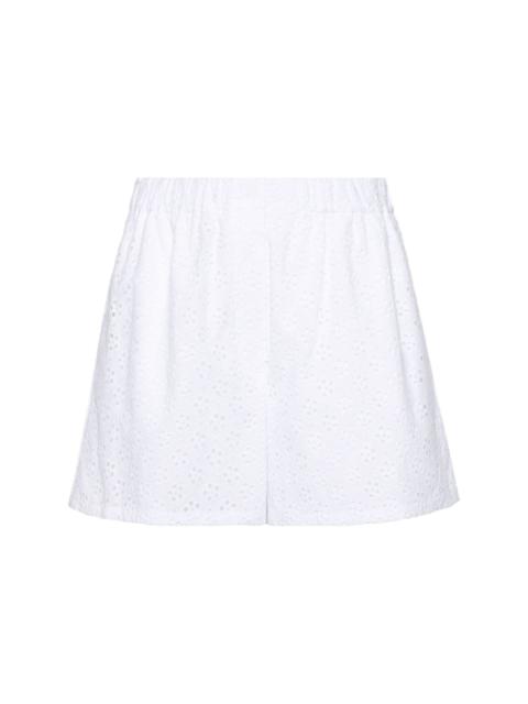 broderie-anglaise high-rise short shorts
