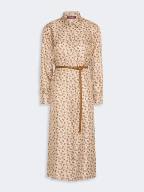 Max Mara ARIS Silk shirt dress - BEIGE