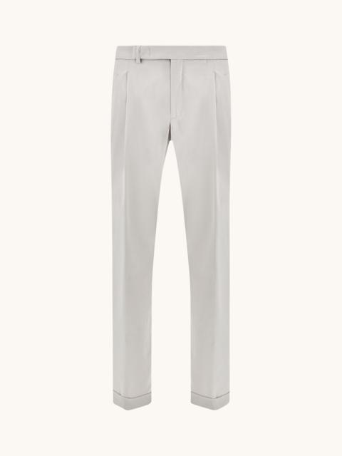 Paul & Shark CHINO TROUSERS IN STRETCH COTTON WITH DOUBLE PLEATS