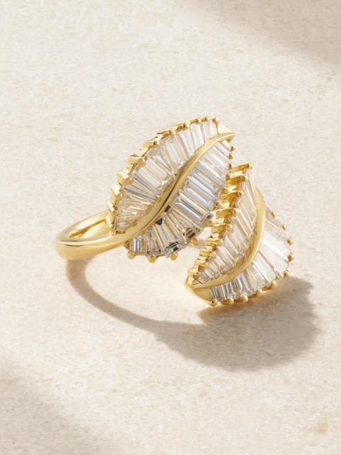 ANITA KO Palm Leaf 18-karat Gold Diamond Ring