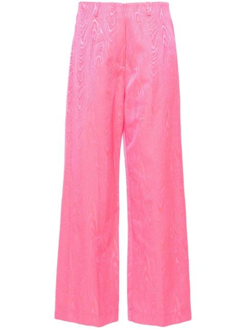 forte_forte patterned-jacquard straight-leg jeans