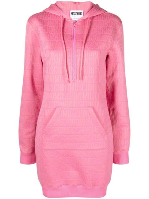 Moschino logo-print hoodie dress