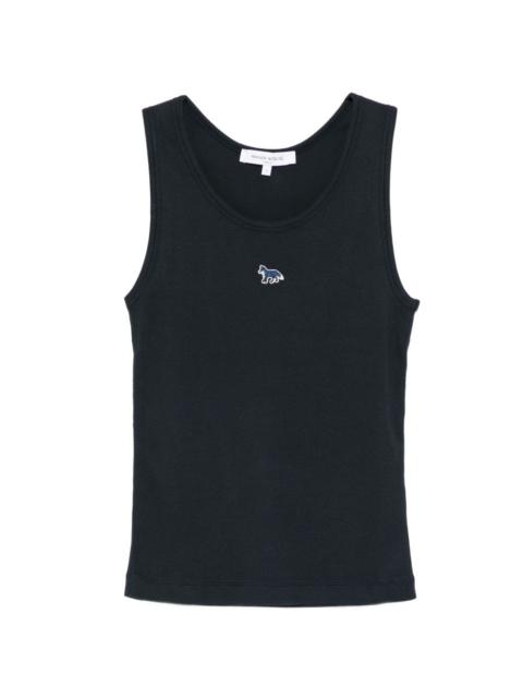 Maison Kitsuné ribbed emblem tank top