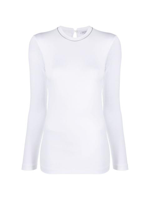 Brunello Cucinelli Monili bead-embellished top