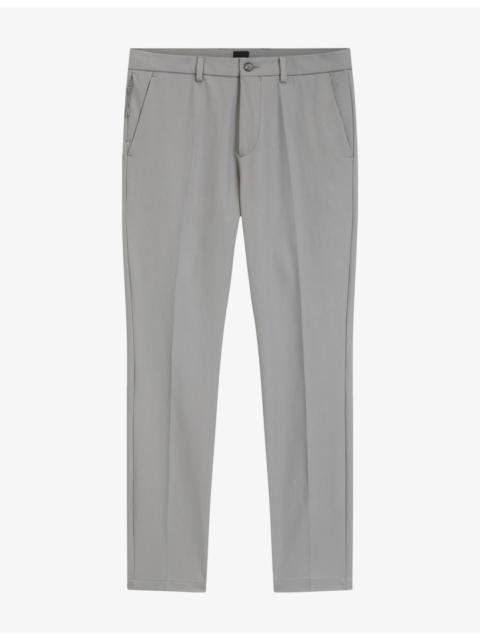 BOSS Tapered-Leg Slim-Fit Cotton-Blend Trousers