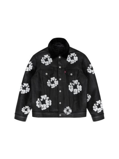 DENIM TEARS Denim Tears x Levi's Leather Cotton Wreath Type-3 Jacket Black Denim