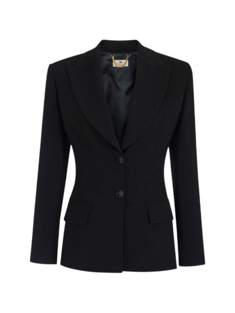 ELISABETTA FRANCHI lightweight crêpe jacket with laces