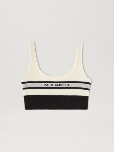 Palm Angels Racing Knit Bra Top