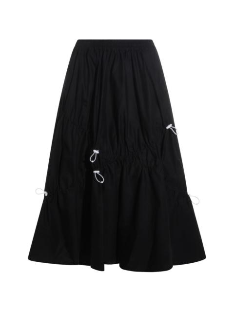 Moschino drawstring midi skirt