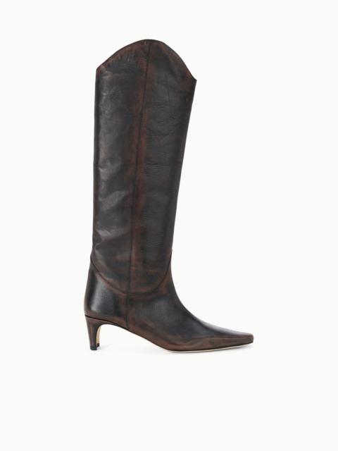 STAUD STAUD WESTERN WALLY BOOT ESPRESSO DISTRESSED