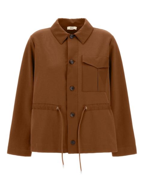 Herno buttoned pocket top