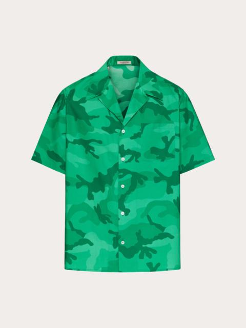 CAMOUFLAGE PRINT COTTON SHIRT