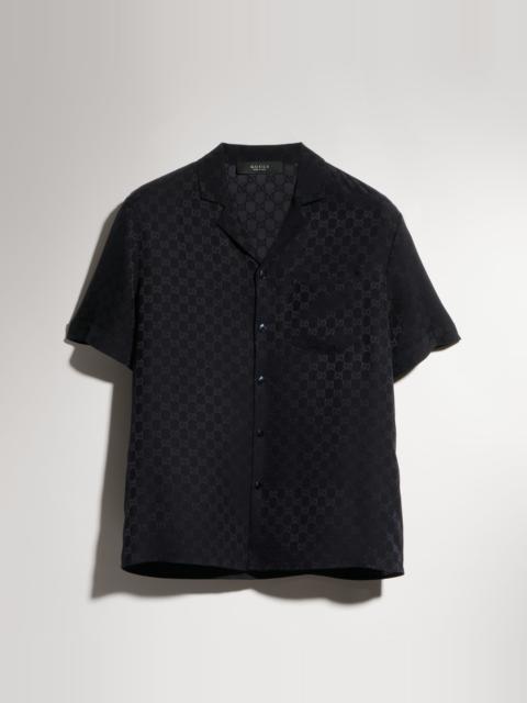 GUCCI GG silk jacquard bowling shirt