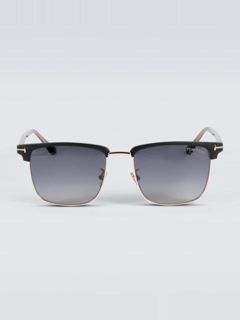 TOM FORD Hudson squared sunglasses