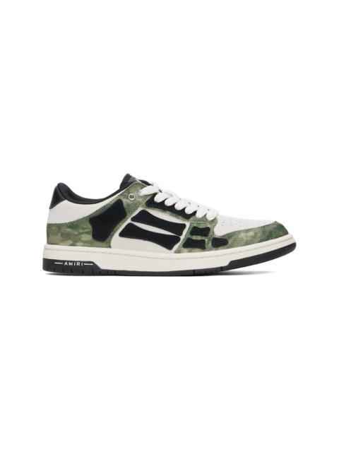 AMIRI Khaki & Beige Camo Skel Top Low Sneakers