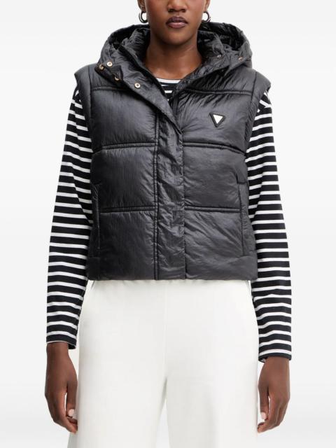 GUESS USA hooded quilted gilet