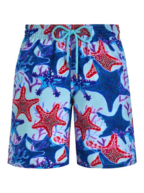 Men Long Swim Trunks Glowed Stars