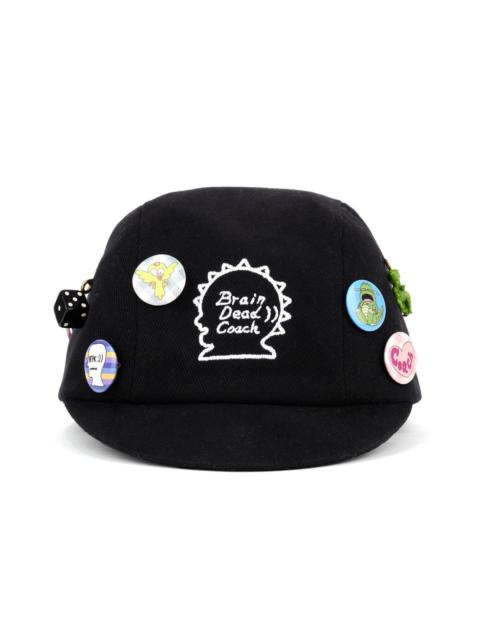 BRAIN DEAD Brain Dead x Coach Biker Pin Hat - Black Multi