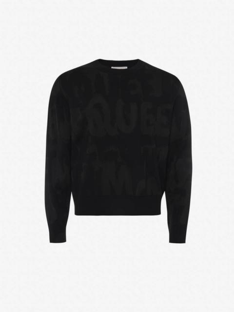 Alexander McQueen ALEXANDER MCQUEEN Graffiti Jacquard Jumper