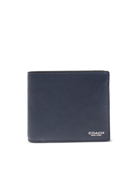 COACH logo-print leather wallet