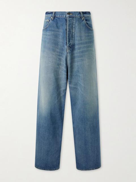 BALENCIAGA Wide-Leg Distressed Jeans