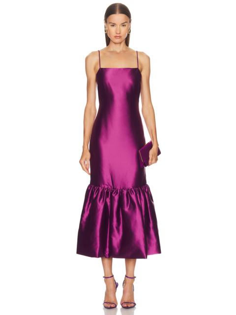 CAROLINE CONSTAS Sydney Ruffle Hem Gown