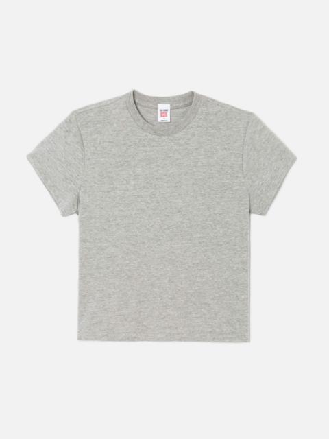 RE/DONE Hanes 1950s Boxy Tee - Heather Grey